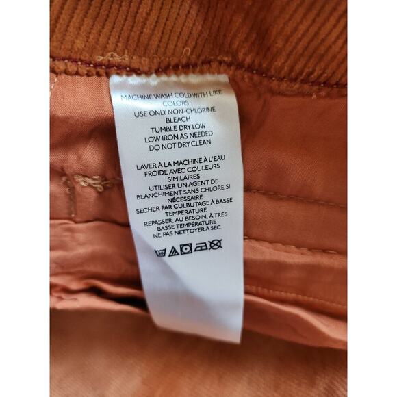 NWT Maeve The Colette Corduroy Wide Leg Pants Size Plus 24W Orange #7F404 - Picture 11 of 11